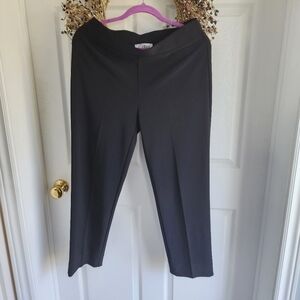 JOSEPH RIBKOFF Classic Straight Leg Pull On Trousers Black Sz 12